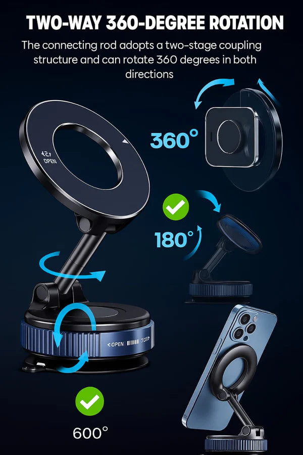NYZA Vacuum Suction Magnetic Phone Holder